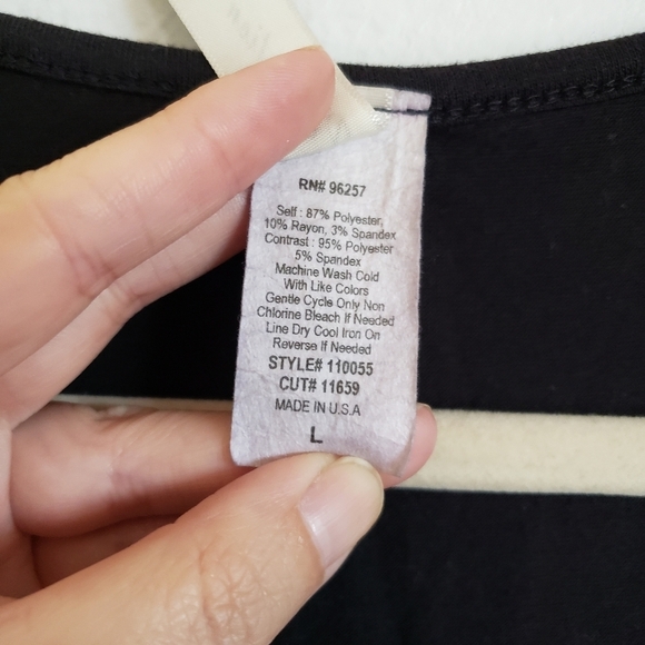 PerSeption Concept Tank Top L Large Black White Lace - Picture 5 of 5